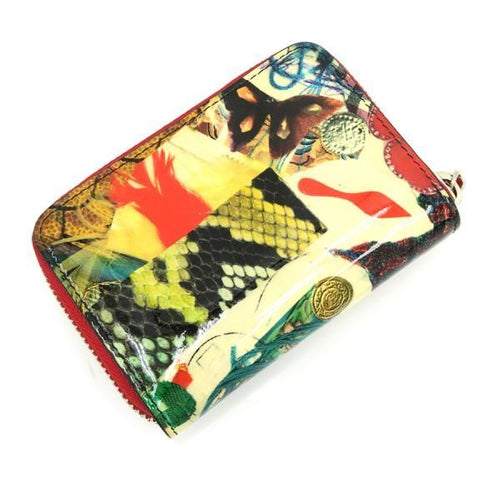christian louboutin coin purse front view