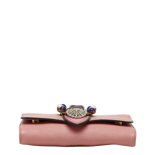 miu miu 5bh017 pink shoulder bag rear view