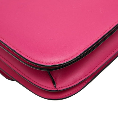 celine pink shoulder bag interior details