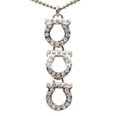 salvatore ferragamo necklace front view
