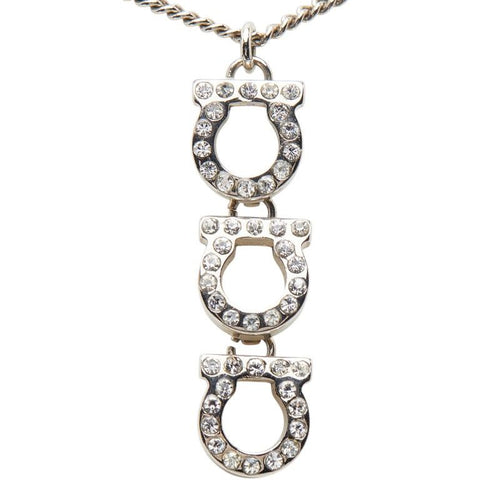 salvatore ferragamo necklace front view