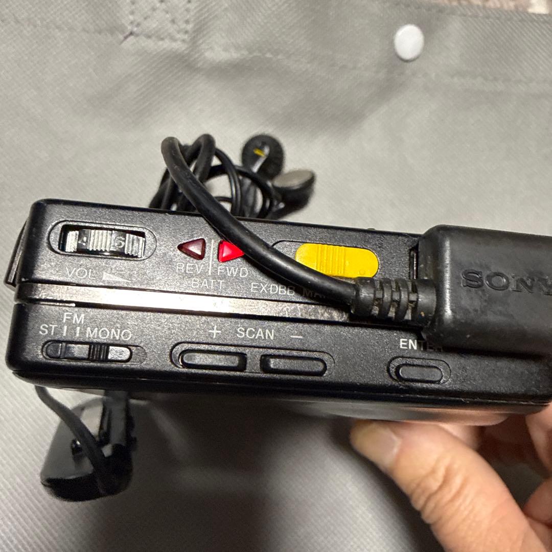 sony wm-f702 cassette player side view