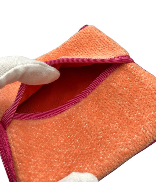 feiler orange pouch / clutch condition details