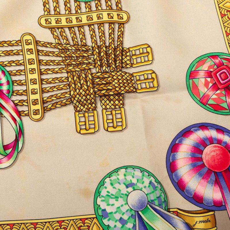 hermes grey scarf interior details