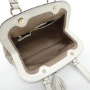 celine beige / white handbag interior details