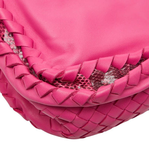 bottega veneta pink shoulder bag interior details