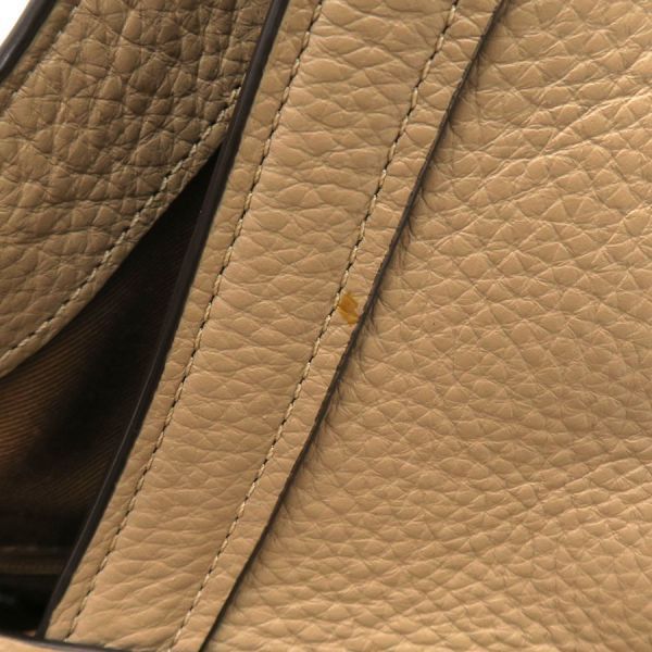 coach c6231 beige shoulder bag side view