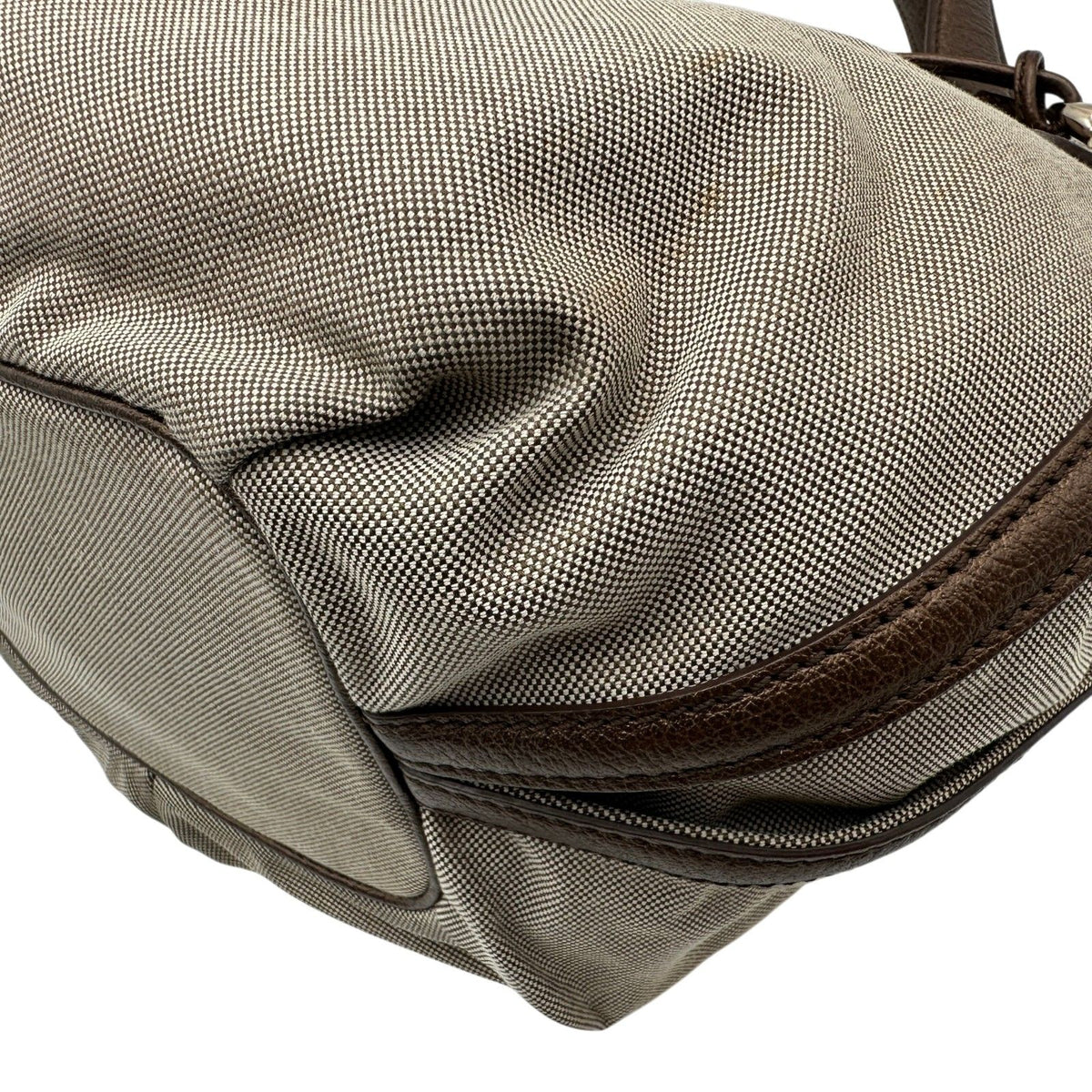 celine beige shoulder bag interior details