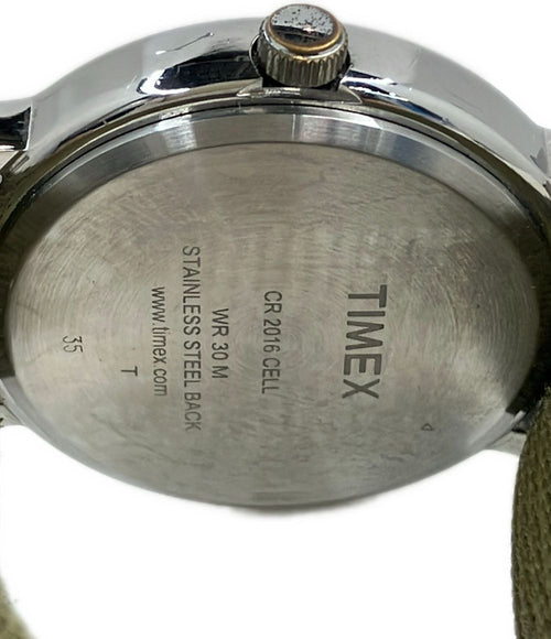timex watch side view
