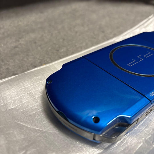 sony psp-3000 blue handheld console condition details