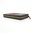 gucci brown wallet front view