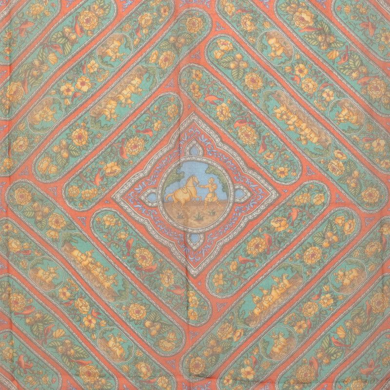 hermes scarf front view