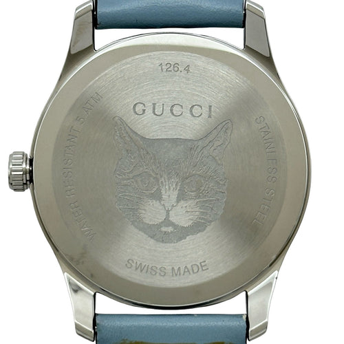 gucci 126.4/ya1264124 watch front view