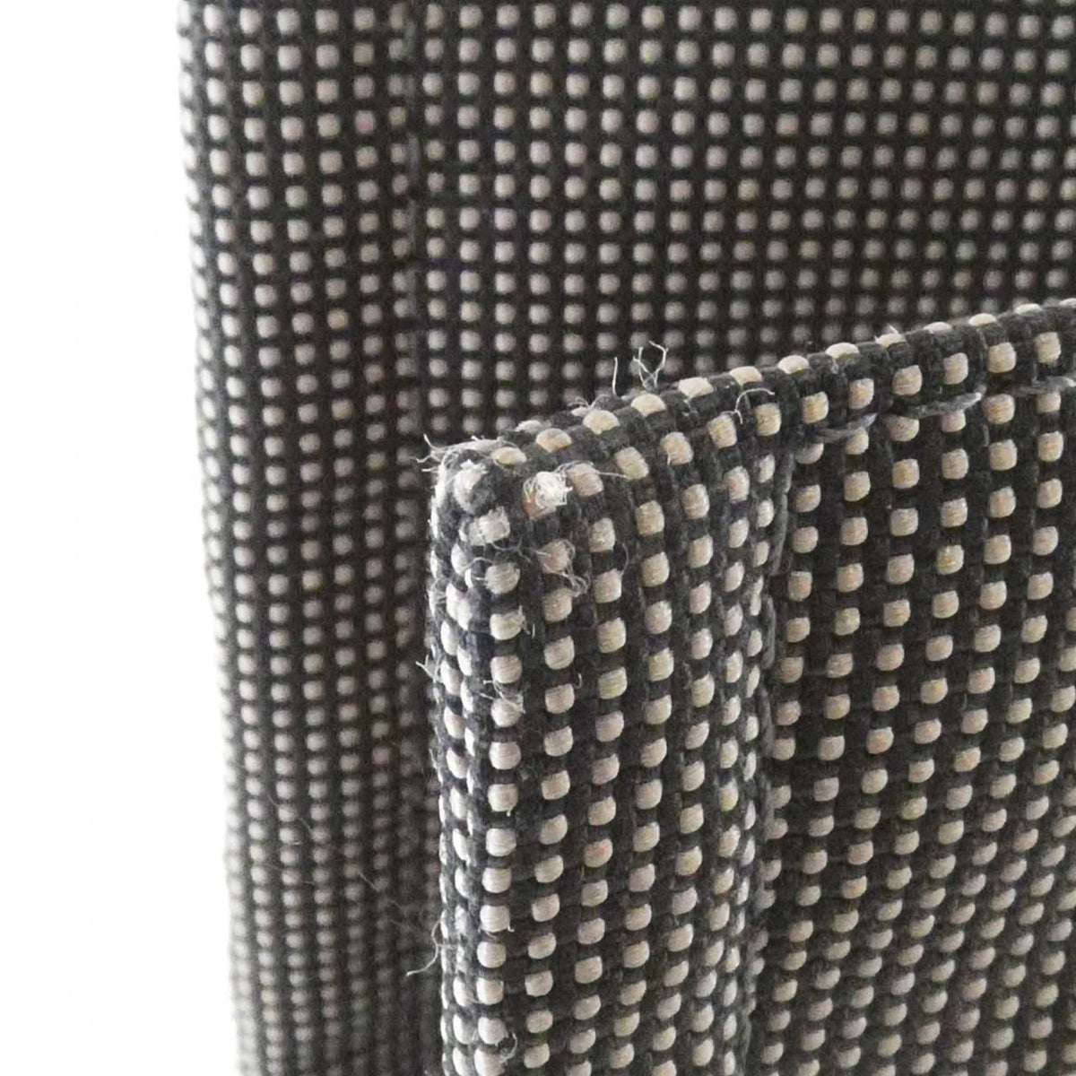hermes black / silver handbag side view