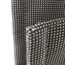hermes black / silver handbag side view