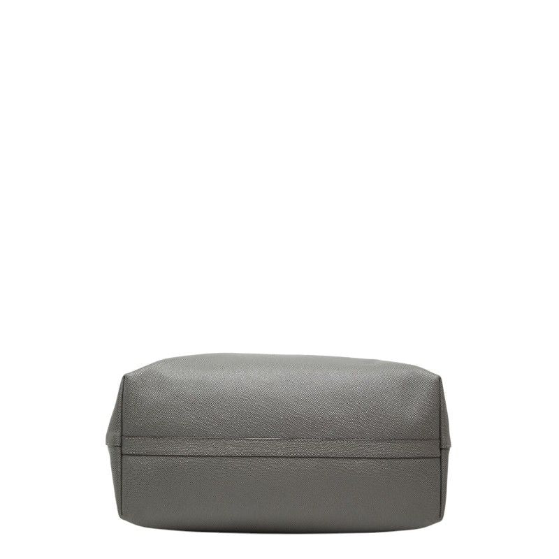 prada grey tote bag rear view