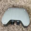 grey guitar effector front view