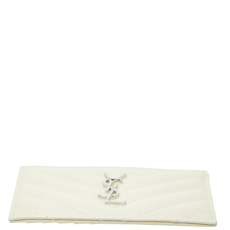 saint laurent card holder rear view