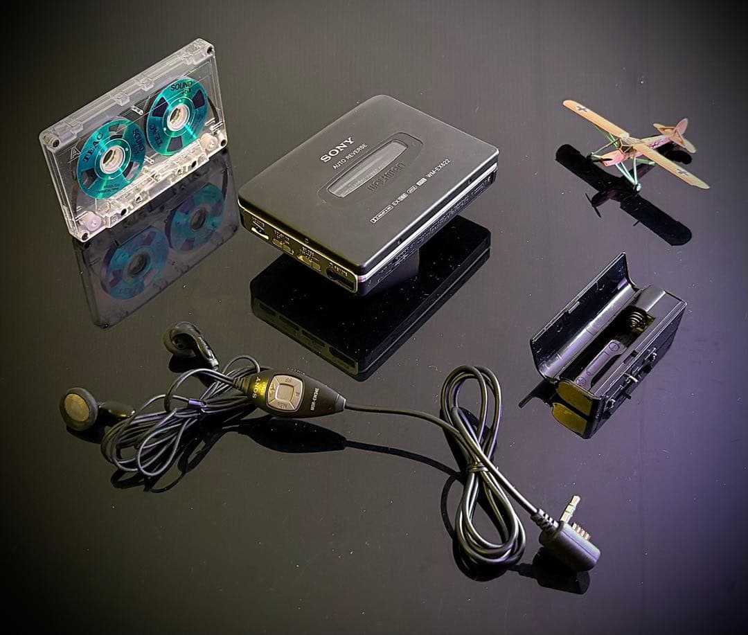 sony wm-gx711 cassette player rear view