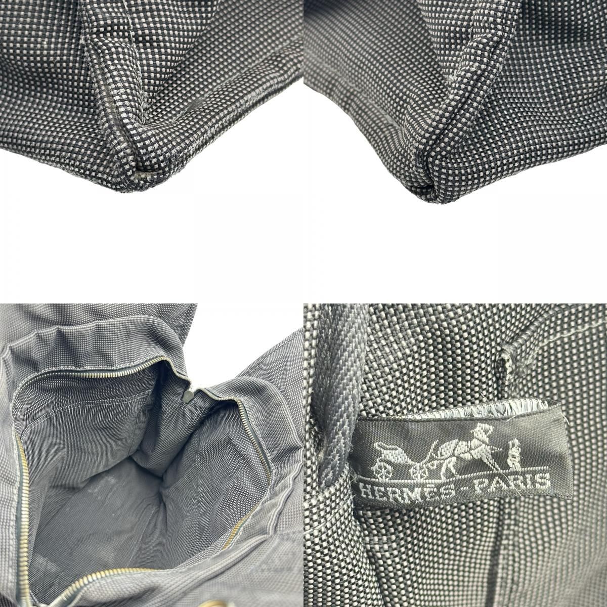 hermes grey backpack functional details
