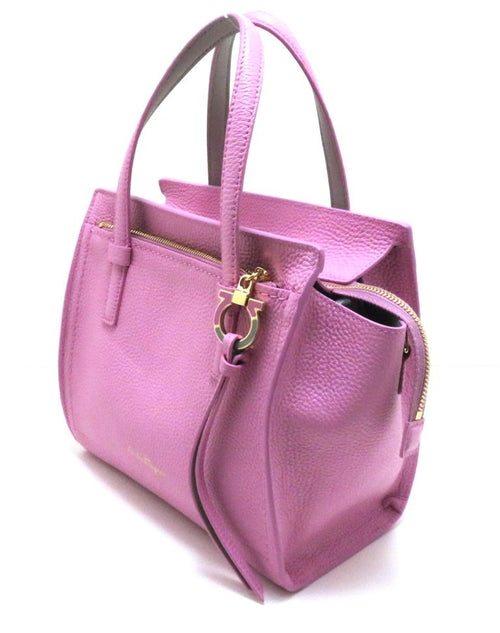 salvatore ferragamo ee21/f476 pink handbag front view