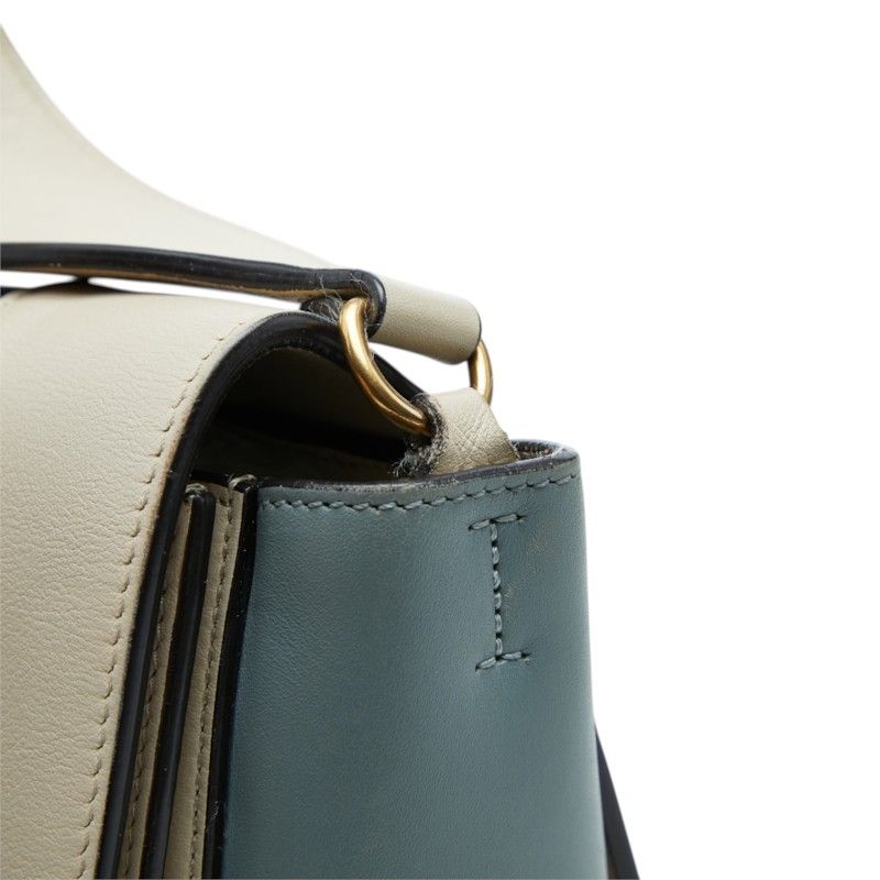 celine grey shoulder bag side view