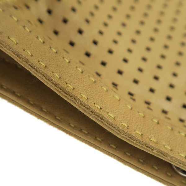 hermes beige shoulder bag interior details