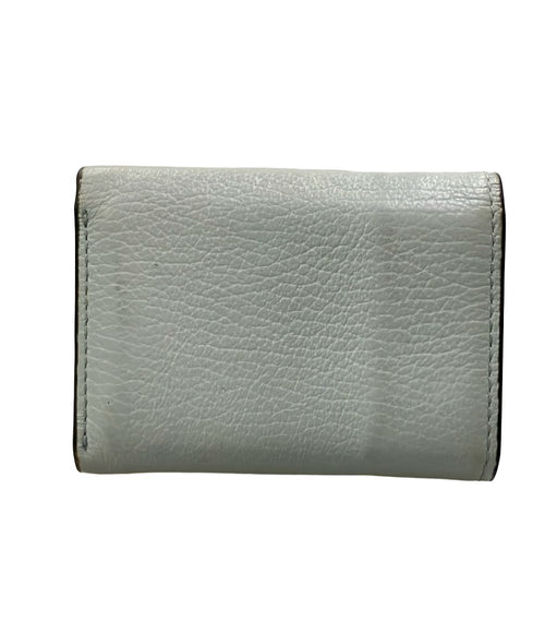 furla grey wallet front view
