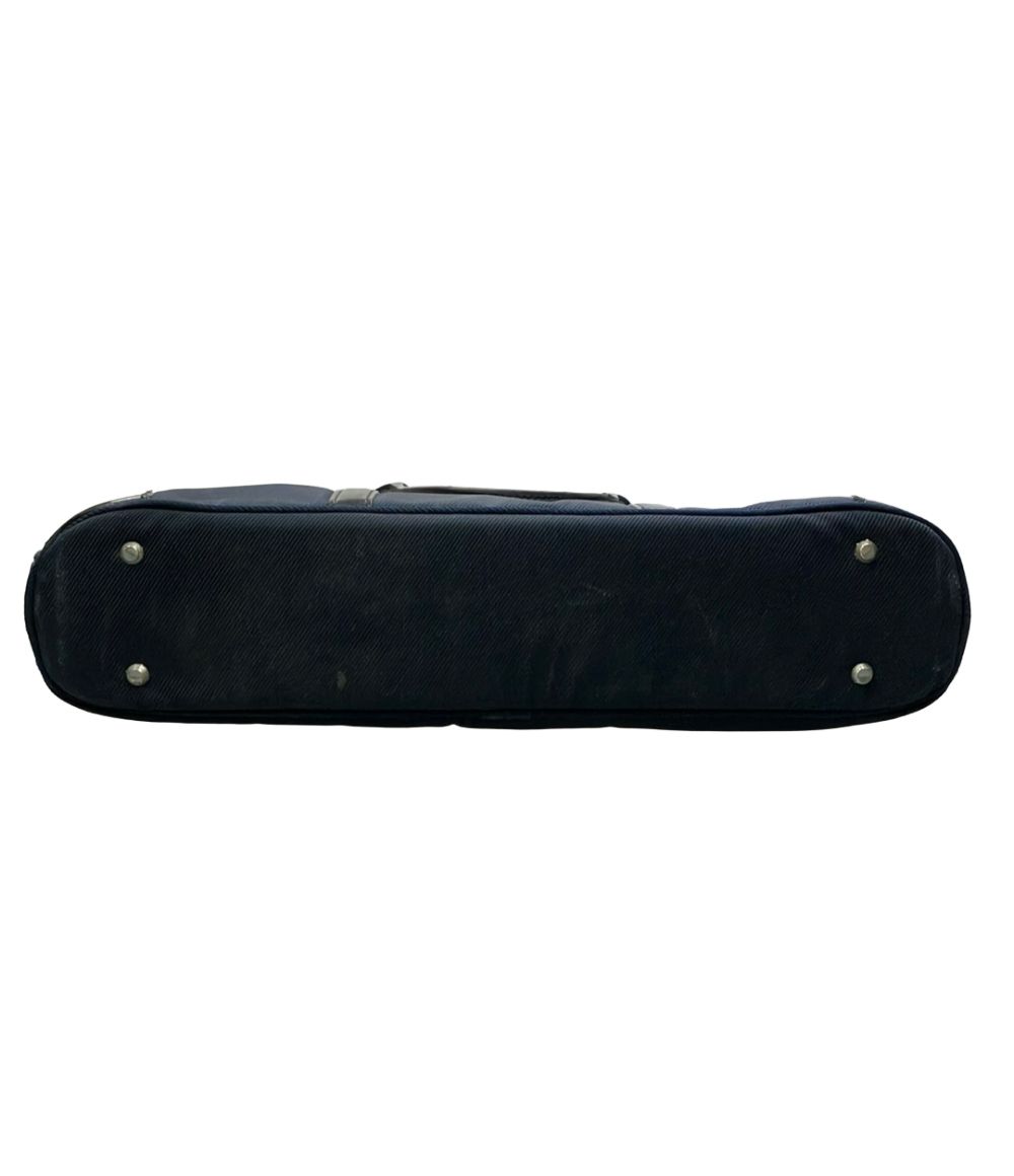 samsonite navy briefcase side view