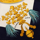 hermes navy scarf rear view