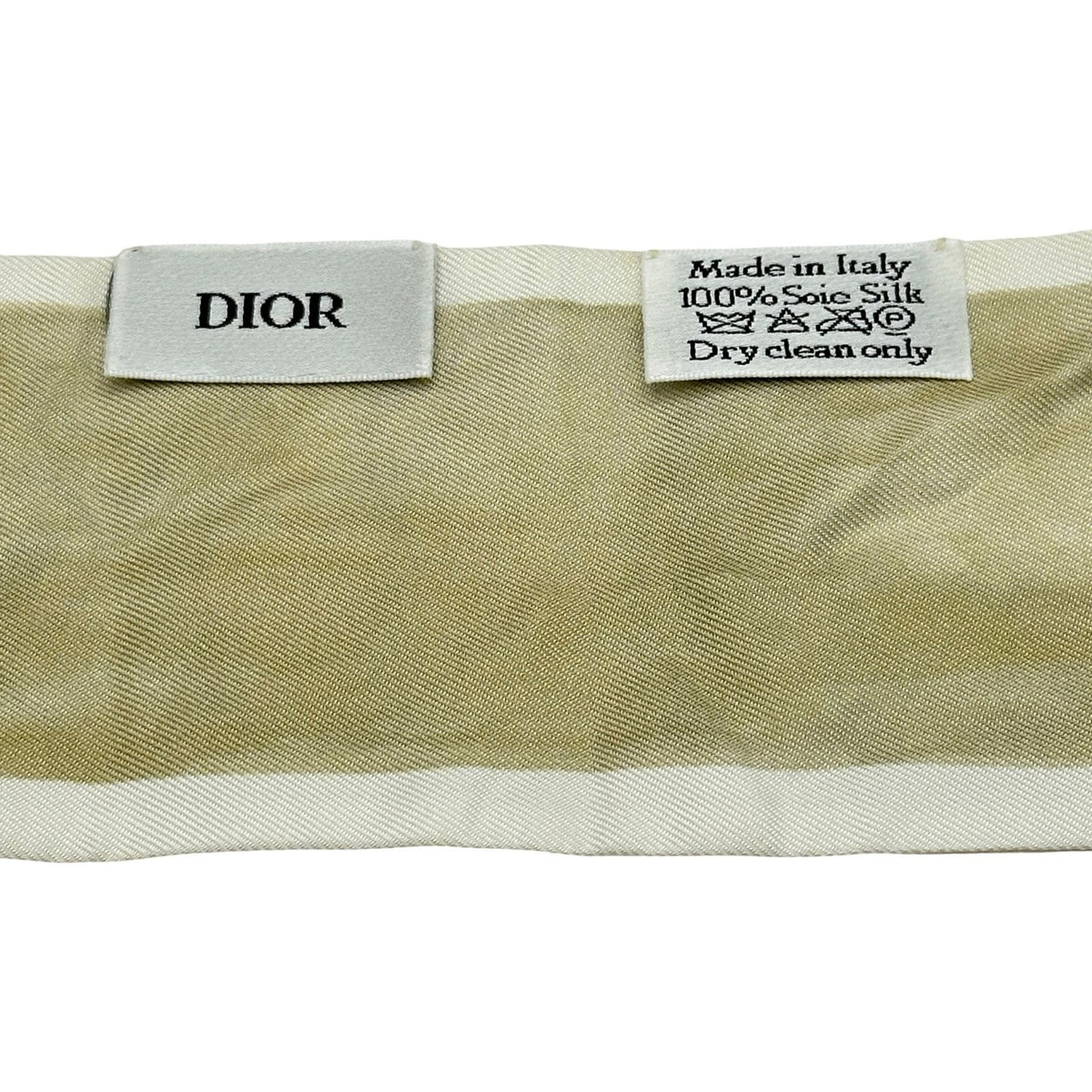 christian dior beige scarf rear view