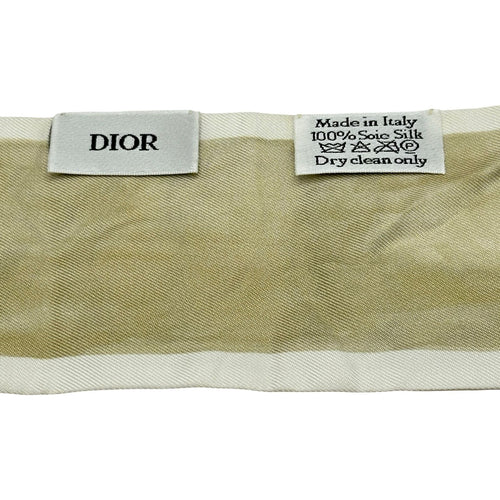 christian dior beige scarf rear view
