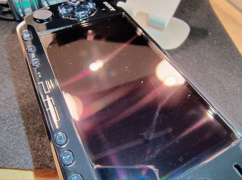 sony psp-3000 handheld console markings and labels