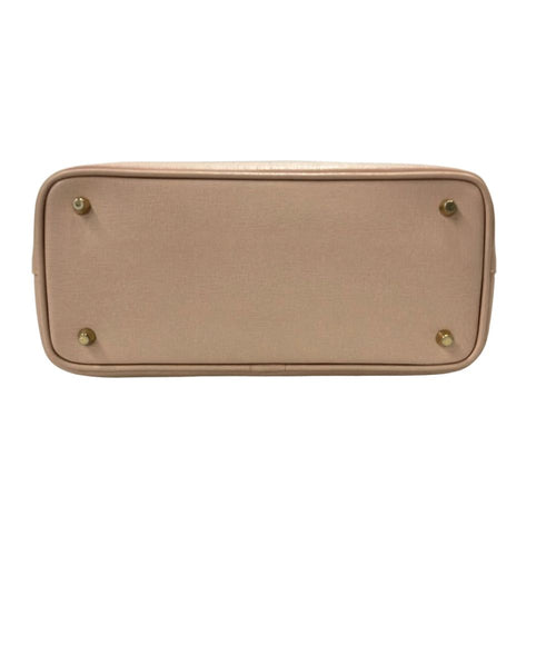 furla pink handbag side view