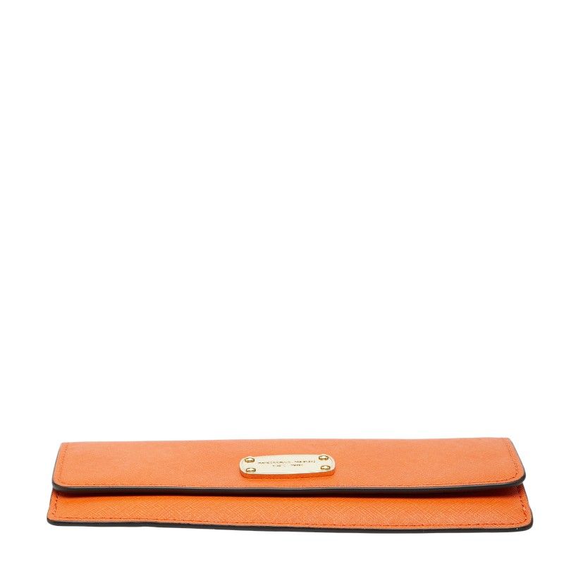 orange wallet rear view