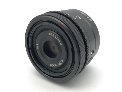 sony sel40f25g lens rear view