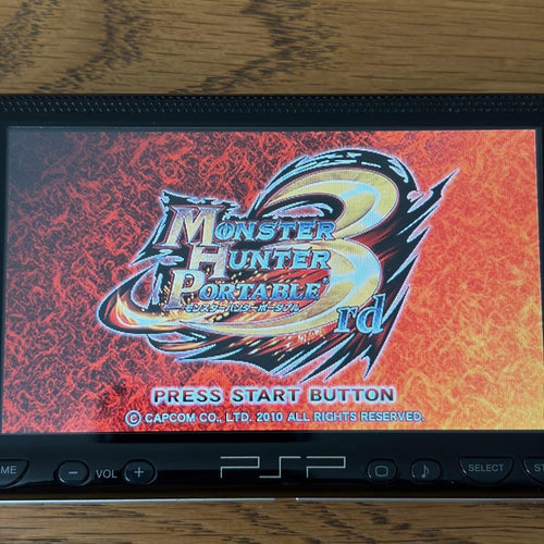 sony psp-1000 handheld console markings and labels