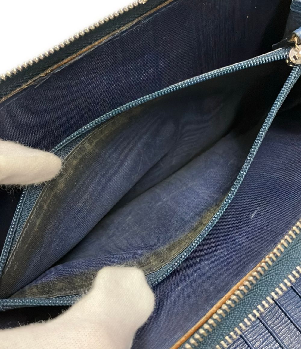 salvatore ferragamo navy wallet condition details