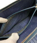 salvatore ferragamo navy wallet condition details