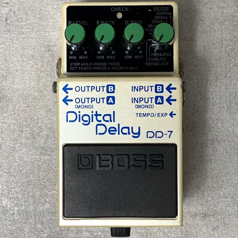 boss dd-7 guitar effector front view