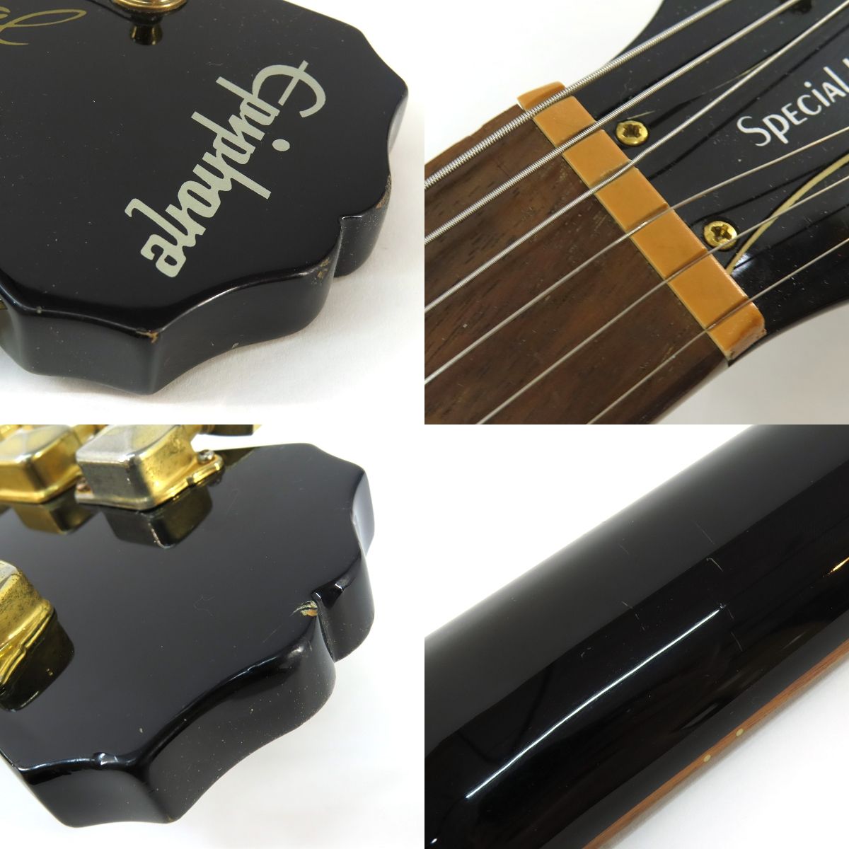 epiphone electric guitar markings and labels