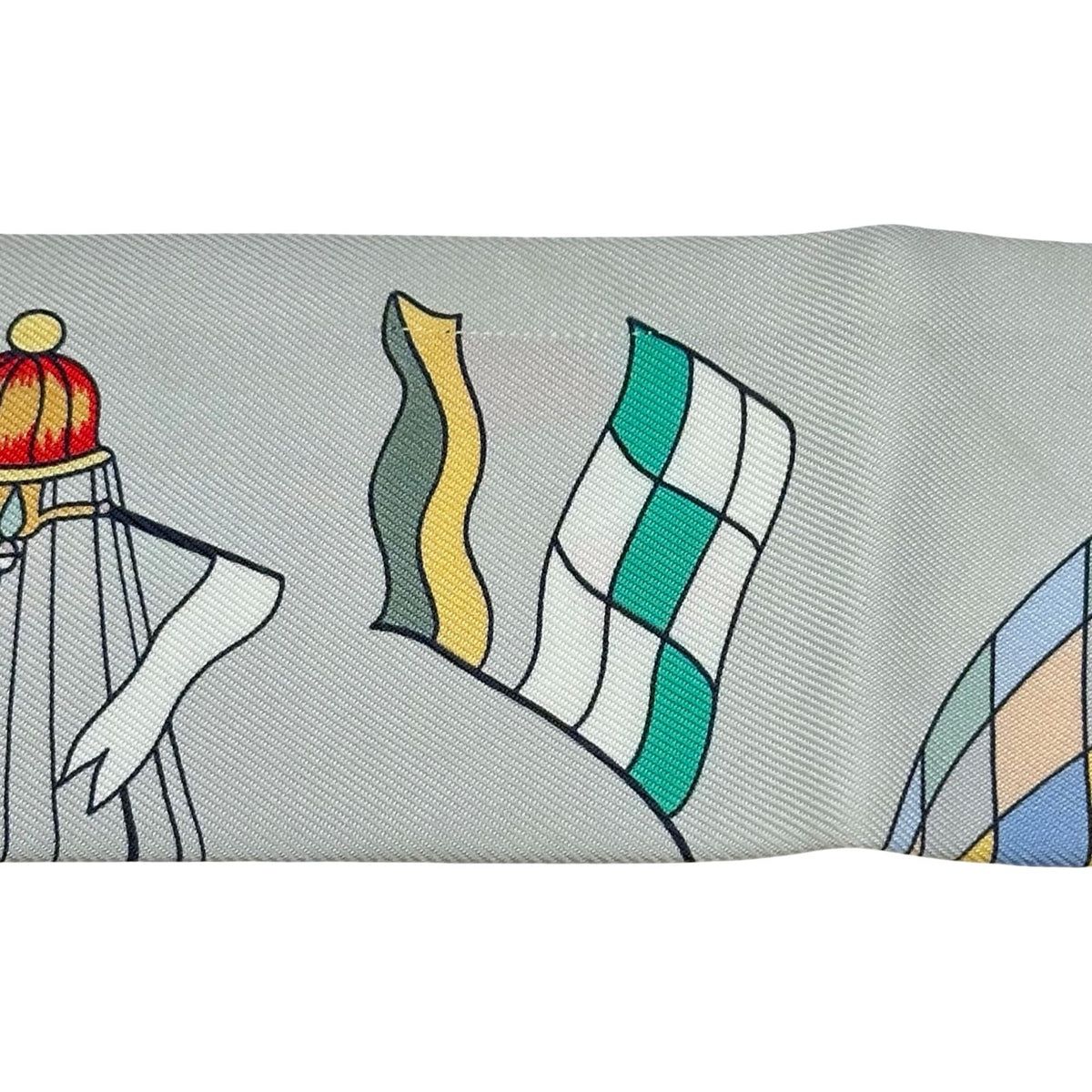 hermes scarf side view