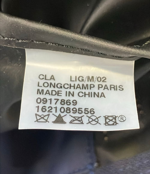 longchamp navy handbag condition details