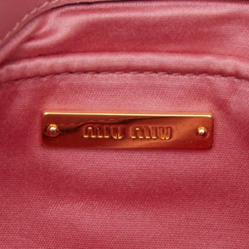 miu miu 5bh017 pink shoulder bag markings and labels