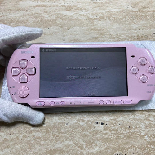 sony psp-3000 pink handheld console functional details