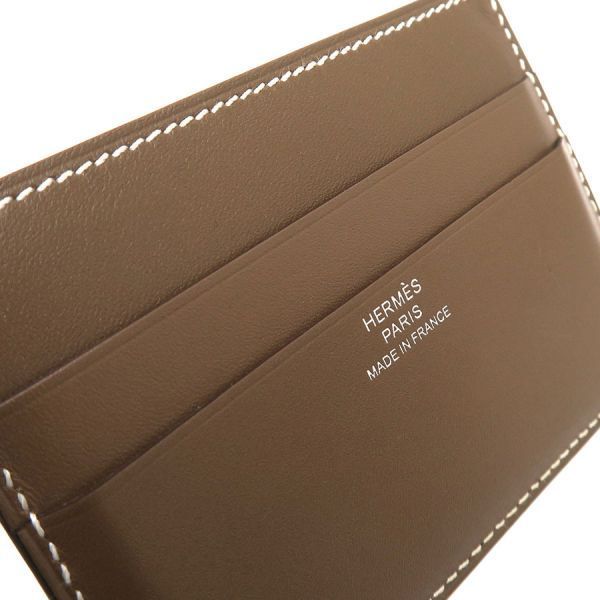 hermes card holder markings and labels