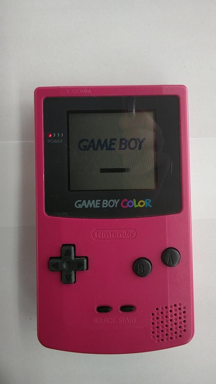 nintendo cgb-001 handheld console markings and labels