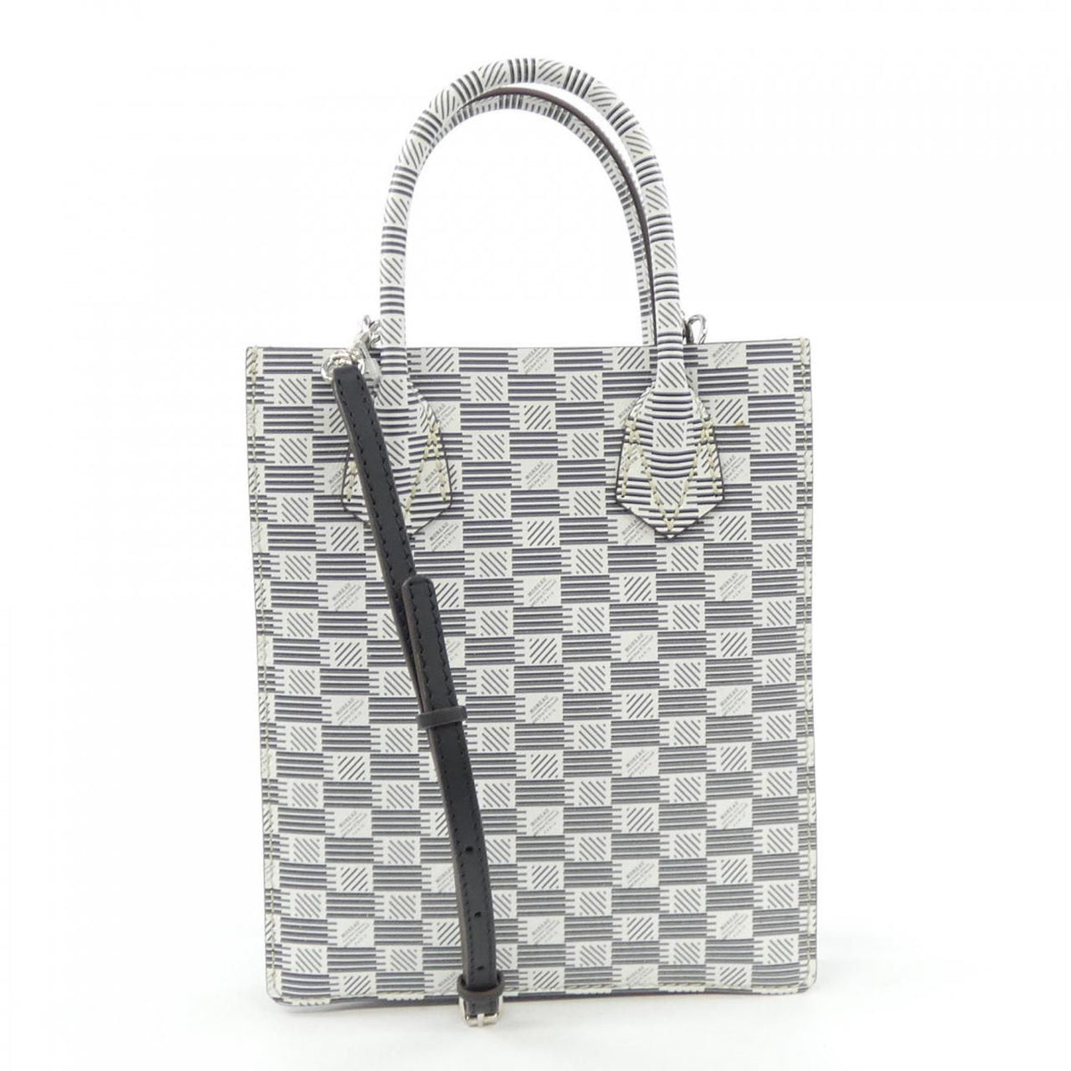 grey handbag rear view