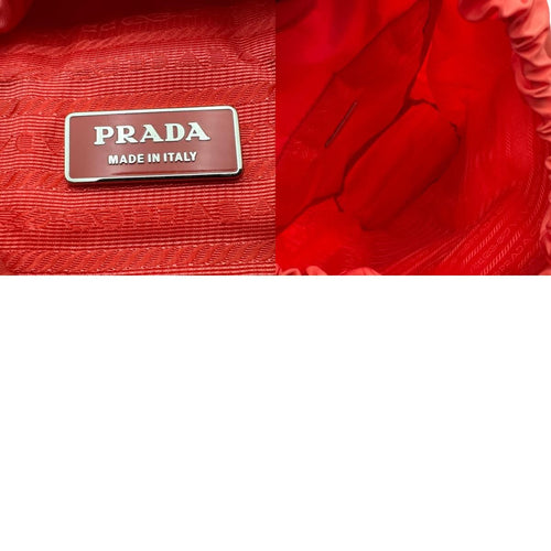 prada bz0023 pink backpack markings and labels