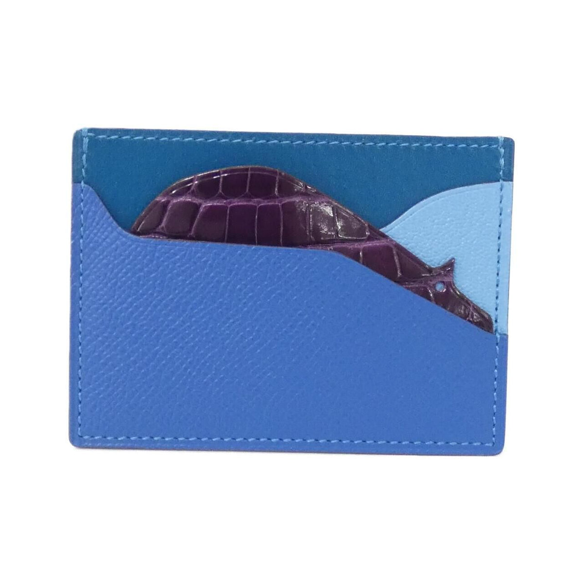 Hermes Card Holder – Blue